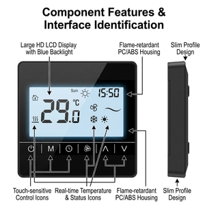 Ecotmp उन्नत प्रशंसक कॉइल यूनिट (Fcu) थर्मोस्टेट - Product Image 4