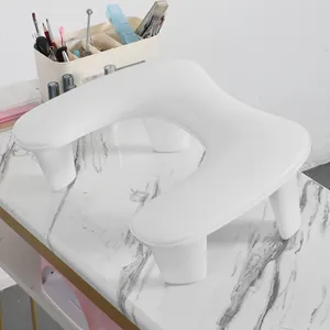 Tùy chỉnh chuyên nghiệp Nail <span class=keywords><strong>ARM</strong></span> phần còn lại tay Gối di động có thể tháo rời Bracket Ergonomic thiết kế PU da cánh tay phần còn lại cho móng tay - Product Image 1