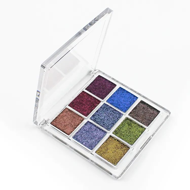 OEM Wholesale Private Label Makeup Cosmetic Glitter Palette Duochrome Water Based Eyeshadow Multichrome Face Paint Palette