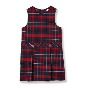 Primary <strong>School</strong> V-shape Sleeveless Plaid Dress <strong>Red</strong> Tartan Pleated Pinafore Classroom <strong>School</strong> Uniforms Girls <strong>Jumper</strong> - Product Image 3