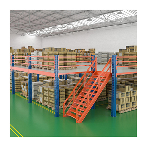 맞춤형 중량급 선택적 팔레트 랙 메자닌 플로어 다락 플랫폼 조절 가능한 강철 플레이트 그레이팅 부식 방지 - Product Image 1