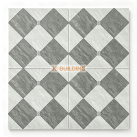 Carreaux de céramique rustiques modernes de 8 mm pour intérieur, revêtement de sol en parquet antidérapant, motif brique, design en briques réfractaires, antibactérien, pour intérieurs d'hôtels