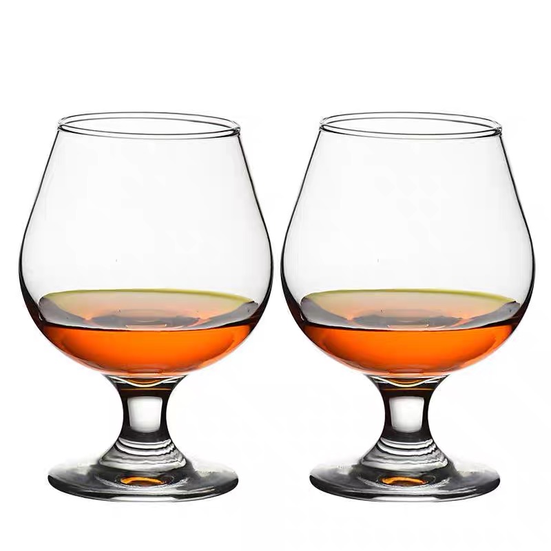 Luxury lead-free crystal wine glass for brandy glass whisky