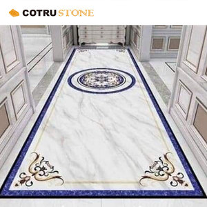 <span class=keywords><strong>Mosaici</strong></span> personalizzati moderni Hotel di lusso lucidati intarsio in marmo medaglione piastrelle a getto d'acqua pavimento in marmo con Design unico - Product Image 3