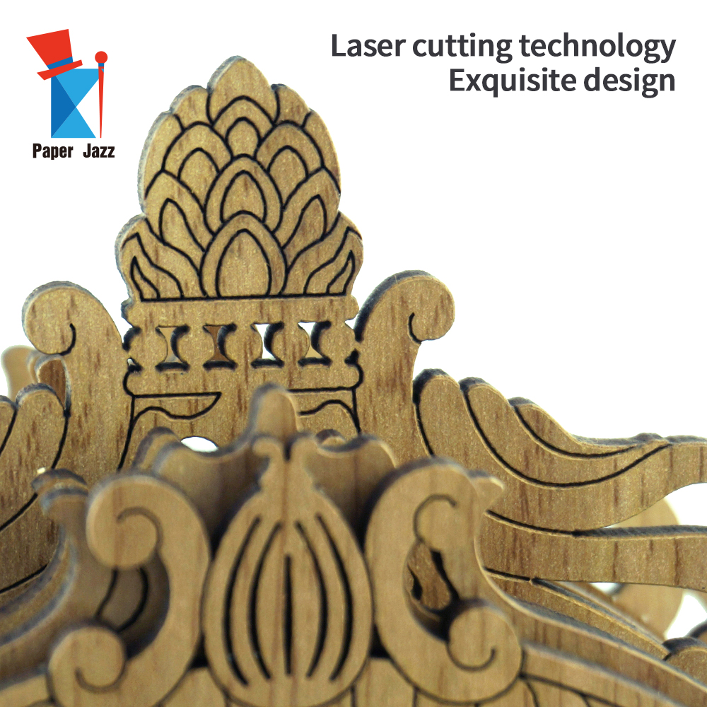 3d puzzle wooden owl clock