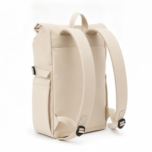 Mochila Enrollable de Lona de 12 oz con Correa de Hebilla, Bolsillo Frontal con Cierre, Logotipo Personalizado Serigrafiado, Regalo Corporativo - Product Image 3