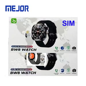 Reloj Inteligente con Llamadas Telefónicas por <span class=keywords><strong>Bluetooth</strong></span> de Modo Dual, Reloj con Cámara y Tarjeta SIM 4G, Reloj Inteligente <span class=keywords><strong>Android</strong></span> BW8 con Tarjeta SIM - Product Image 1