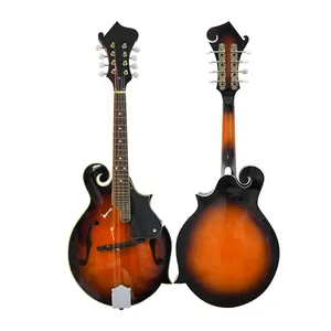 Wholesale Mandolina F Style Mandolin Musical Instrument Sunburst 8 String Acoustic Mandolin