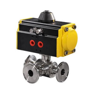 COVNA วาล์วบอลแบบ Sanitary ชนิด Single Acting ขนาด DN40 1.5 นิ้ว พอร์ต L พร้อมข้อต่อ Tri Clamp วัสดุ SS316 รับประกัน 90 วัน - Product Image 5