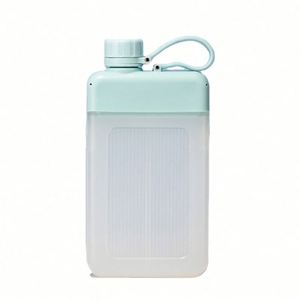 Eco-friendly Reusable Hot Selling Personalized Portable Drop New <b>Creative</b> Anti-hand square Plastic Water Bottle - Product Image 1