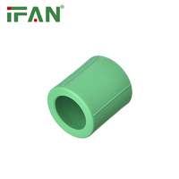 Raccords de tuyauterie PPR à prix d'usine, manchon de raccordement 20-110MM PN25, résistant aux produits chimiques et flexible, matériaux de plomberie verts