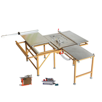 Scie à panneaux multifonctionnelle de précision pour le travail du bois, petite scie à table coulissante