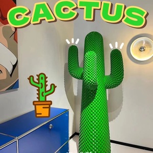 Statua di Cactus in Vetroresina a Grandezza Naturale, Forma Personalizzata per Ornamenti di Spazi Moderni Interni/Esterni - Product Image 5