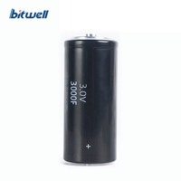 Supercondensateur cylindrique de type soudé au laser BitWell série BWM 3.0V 650-3600F Farad pour systèmes de stockage d'énergie