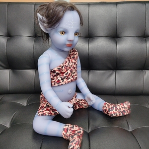 Búp Bê Tái Sinh R & B Hình Đại Diện Da Màu Xanh Dương Thật Với Đuôi Dài Toàn Thân Búp Bê Em Bé Bằng Silicon Giá Rẻ Cho Trẻ Em - Product Image 4