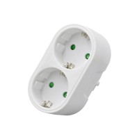 E-SUN haute luminosité 250V 2 ports 16A prises adaptateur électrique ue adaptateur de prise électrique ue bande d'alimentation résistante aux flammes