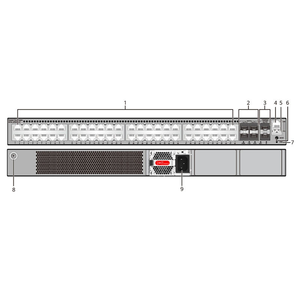 Commutateur Ethernet industriel S5735R-L48T4X-A-V2 98012681 avec 48 ports 10/100/1000base-T, 4 ports 10ge SFP+ - Product Image 3