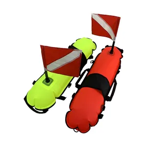 Factory Price Diver Safe Inflatable Buoy Spearfishing Diving Equipment Diving Surface Float with flag