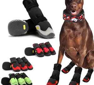 4 pz nuovo Design Pet scarpe impermeabili allungano grandi <span class=keywords><strong>stivali</strong></span> caldi per cani grandi scarpe per cani - Product Image 1