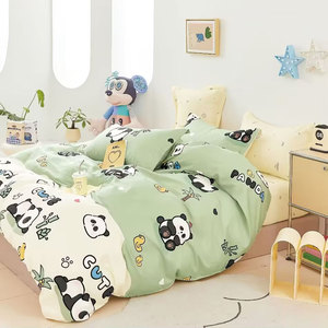 Mô hình mới bộ đồ giường với vải cotton bán buôn 4 cái Vua Kích thước tấm Ga Trải Giường thiết lập - Product Image 1