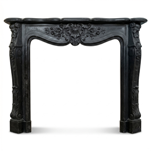 Customized Marble <b>Fireplace</b> Modern Hand Carved Luxury Dark/Black Jade Marble <b>Fireplace</b> Mantel Marble <b>Fireplace</b> Surround - Product Image 2
