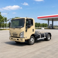 Camion à benne basculante ISUZU ELF 4x2 5-10m3 avec bras à crochet pour la collecte des déchets