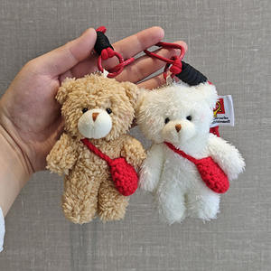 Llavero de peluche de oso de peluche, bonito colgante suave y esponjoso para funda de teléfono, bolso o cartera, accesorio de regalo - Product Image 4