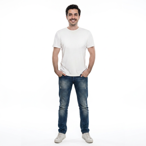 T-shirts pour hommes à col rond et manches courtes, de haute qualité, personnalisés, surdimensionnés, décontractés, vêtements de rue, design estival - Product Image 1