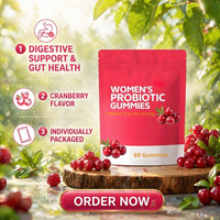 Gummies Probiotiques pour Femmes Marque Privée OEM – Santé Intime, Flore Vaginale, Anti-Odeur, Baies, Digestion, Canneberge