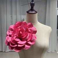 Bros bunga ukuran besar 24cm/9.44 inci untuk wanita, aksesori pakaian pesta pernikahan bros mawar ekstra besar pin bunga pengantin
