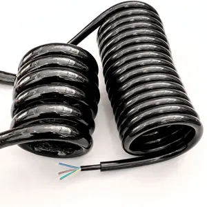 Outdoor searchlight 32 core spring cable.Crane spring power cord.32 core spring wire.