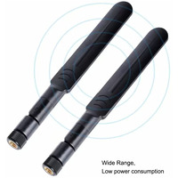 Antenne WiFi RP-SMA mâle 2,4 GHz 5,8 GHz double bande 2 x 15 cm câble pigtail U.FL IPX vers RP-SMA femelle pour carte Mini PCIe sans fil