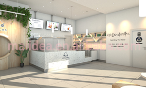 Design d'Interni per Negozio di Bubble Tea FengCha, Arredamento Personalizzato per Negozio di Tè Boba, Decorazione per Negozio di Alimenti - Product Image 6