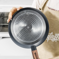 Ensemble de 15 ustensiles de cuisine en aluminium antiadhésif avec couvercles en verre et poignées en bois pour cuisinières à induction et à gaz, design moderne et minimaliste pour la cuisine à domicile