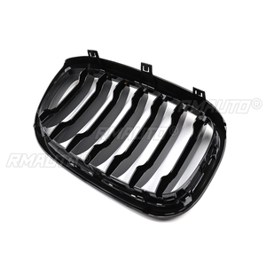 Pour BMW X3 G01 X4 G02 2018 2019 2020 2021 : Calandre avant simple ligne noir brillant pour pare-chocs, pièces de rechange - Product Image 5