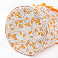 Sac à bonbons avec logo personnalisé en forme de citrouille pour Halloween-Sac fourre-tout en nylon durable pour les enfants, panier cadeau pour les fêtes de fin d'année
