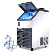 Máquina de Hielo Comercial, Máquina de Hielo Industrial para Negocios, Adecuada para Bebidas de Hotel, Bares, Cafeterías