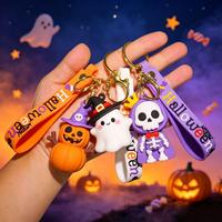En gros, Pendentif décoratif et porte-clés fantaisie à l'effigie de fantômes, squelettes et citrouilles pour cadeaux d'Halloween