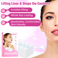 120 pièces de patchs liftants invisibles ultra-fins, respirants et doux pour la peau, bande de modelage en V pour peau relâchée, boîte d'outils de lifting du visage