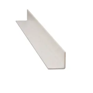 Nuevo diseño L moldura esquina PVC raya ABS perfil 90 grados borde plástico esquina para pared piso escalera nariz esquina guardia pvc