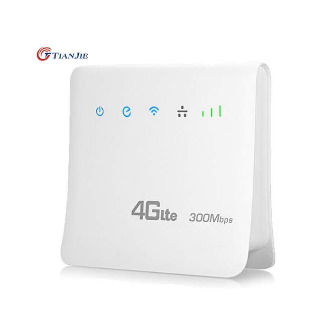 Unlocked 4G Lte Wifi Wireless Cpe D921 300Mbps Mobile Router Modem With Lan Port Support Sim Card