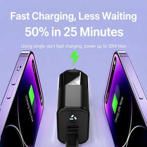 Chargeurs GaN de voyage avec logo personnalisé, 30W PD QC 3.0 Type C, adaptateur de charge rapide pour mobile, prise AU, chargeur mural USB-C 30W - Product Image 2