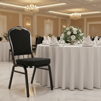 Chaises de fête de mariage de haute qualité utilisées à des fins commerciales chaise de banquet d'hôtel en fer métallique à vendre