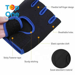 Guantes de gimnasio profesionales Top One para levantamiento de pesas muñequeras de neopreno de alta calidad para entrenamiento físico al aire libre - Product Image 3