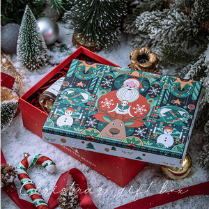 Scatola Regalo di Lusso Personalizzata per Natale, Confezione Cosmetica Ecologica in Carta per Esposizione Dolciumi, Carta Artistica Riciclata - Product Image 3