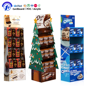 Tùy chỉnh sóng kẹo sản phẩm em bé Đồ chơi thực phẩm sàn hiển thị Kệ giấy carton hiển thị các tông đứng - Product Image 1