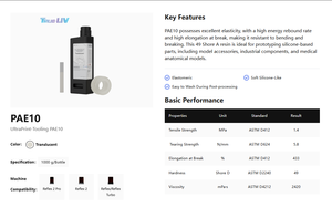 Material de Impresión 3D Acrílico HeyG UltraPrint-Design PAM10 para la Fabricación de Protectores Auditivos, 1000g/Botella, <span class=keywords><strong>Desechable</strong></span> - Product Image 4