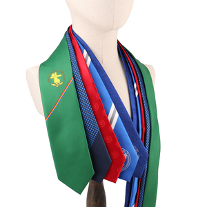 เนคไทผู้ชายแบบเป็นทางการ ผ้าโพลีเอสเตอร์ ลายปัก พร้อมเข็มทิศบนหน้าอก ดีไซน์เนคไท - Product Image 1