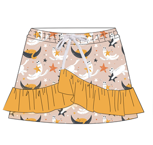 Gonna Estiva Casual per Bambine con Dettagli Arricciati, Comoda ed Elegante, Elasticizzata e Delicata sulla Pelle - Product Image 3