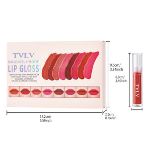 High Quality Lip <b>Makeup</b> Moisturizing Matte Velvet Waterproof Sweatproof Foggy Surface Non Stick Cup Lip Glaze Set <b>Box</b> - Product Image 4